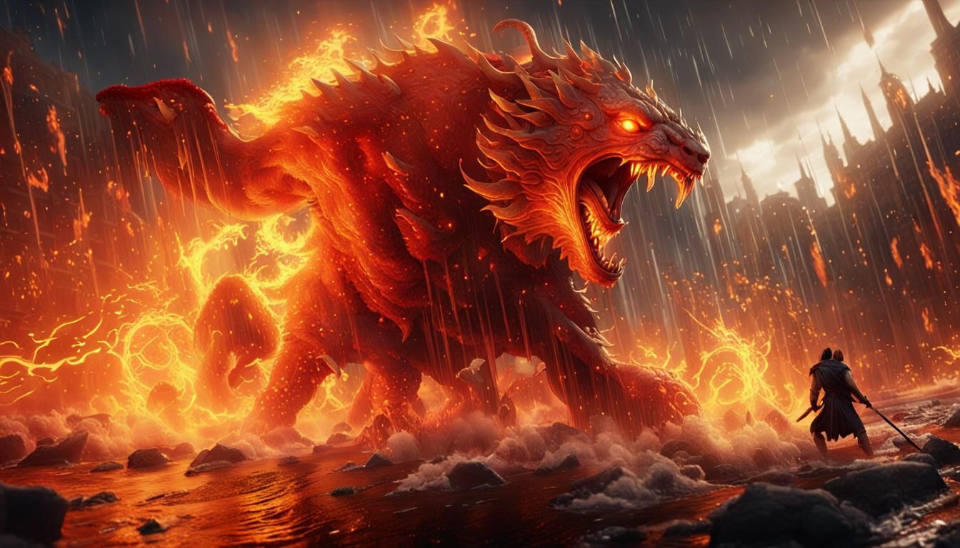 Chimera and Hades Clash in Fiery Explosion