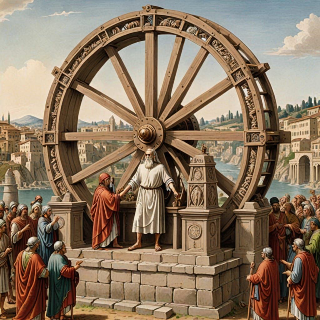 Vitruvius, an engineer who died in 14 CE, has been credited with creating and using a vertical water wheel during Roman ...