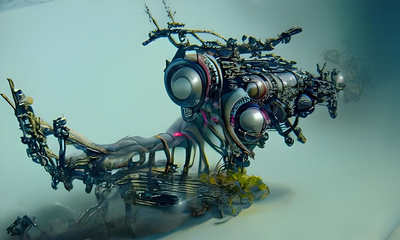 The Expanse Spaceship in Steampunk Style