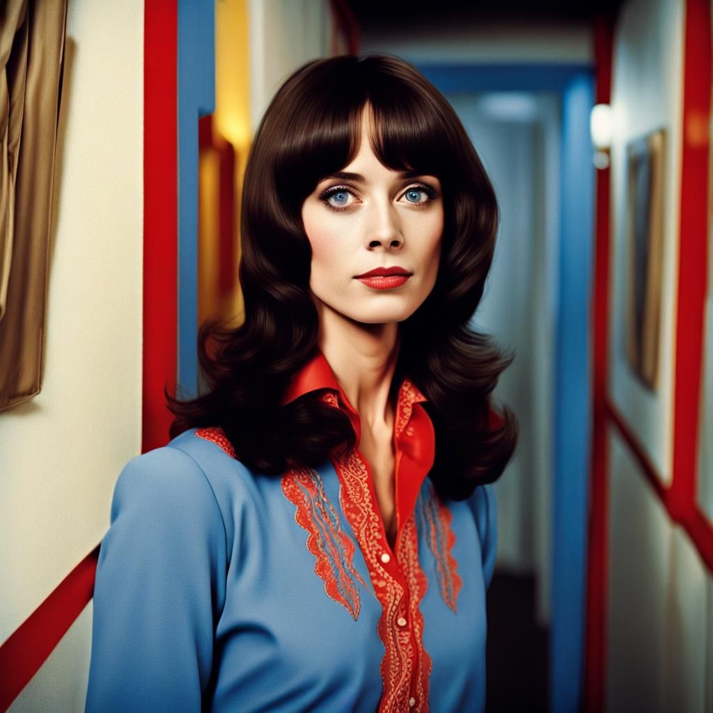 Cinematic Portrait of a 1970s Girl in Argento Style