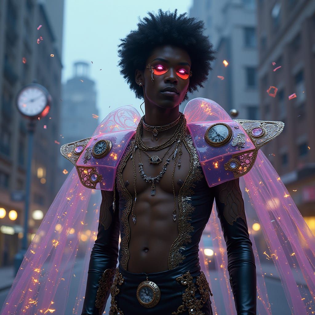 Glam Rock Seer Embodied in Shattered Time