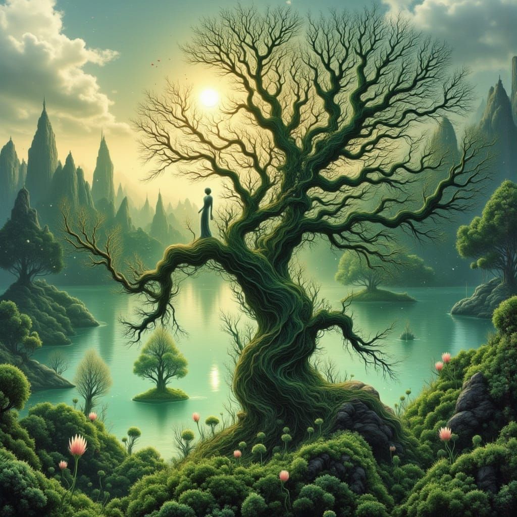 Ethereal Dreamscapes: A Photorealistic Goddess Emerges