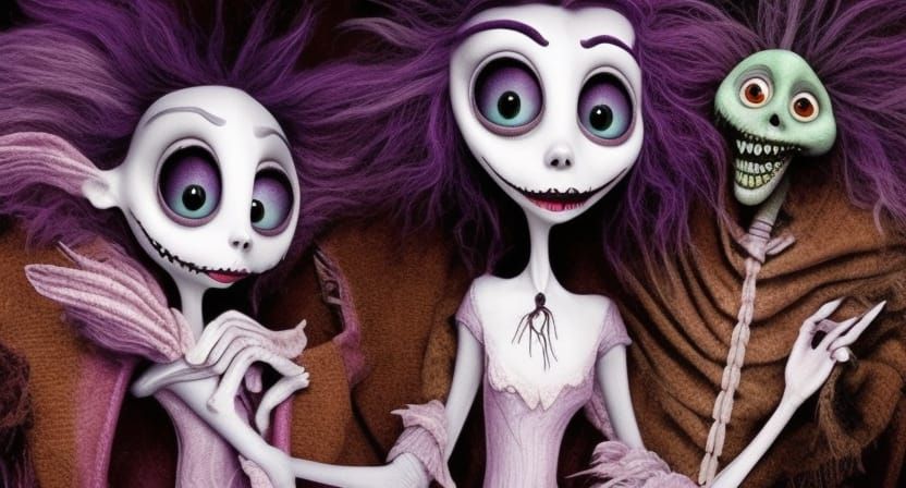 Friendly Monsters in Hyperrealistic Fantasy Style