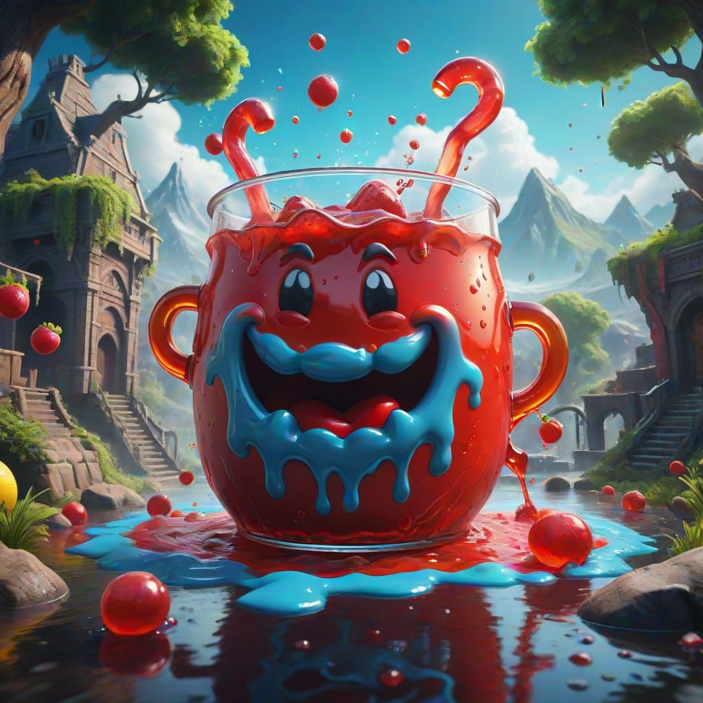 Fantastical Kool Aid Day Matte Painting