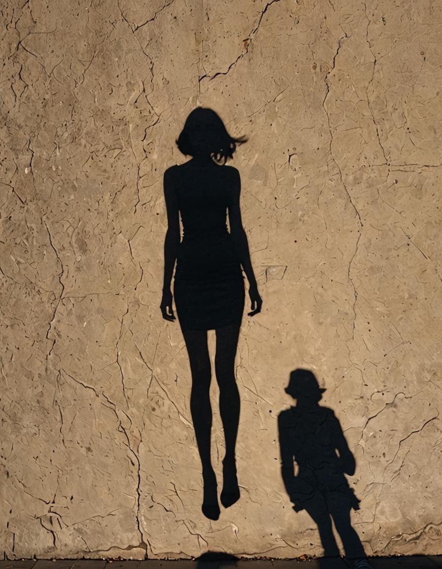 Legs and Shadow of a Woman