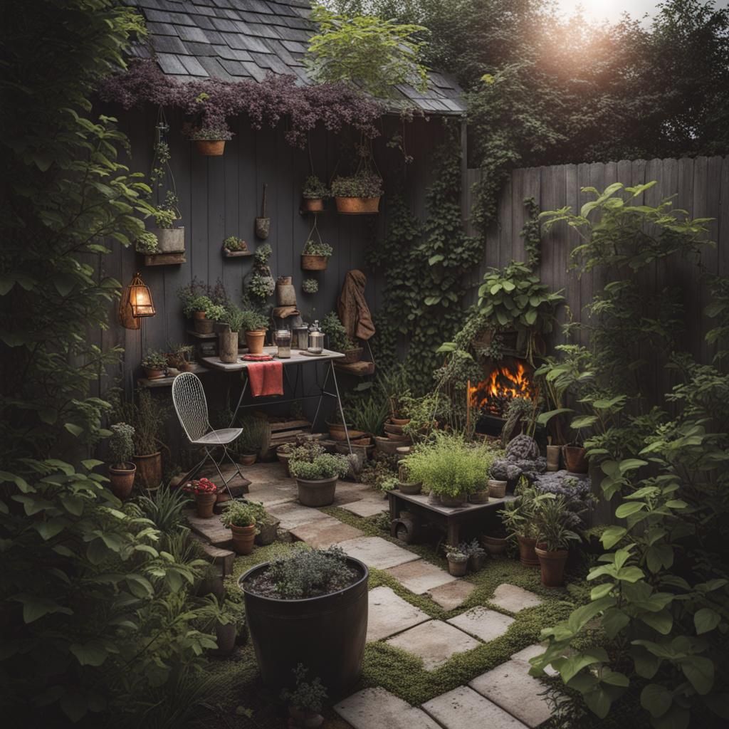 Sinister Small Garden Art by Rutkowski