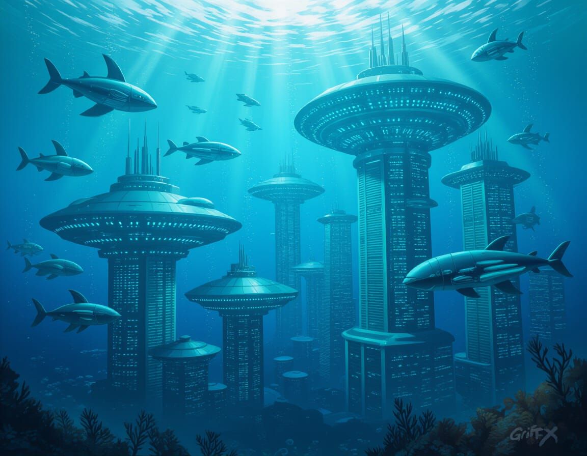 Battle for Control of the Undersea Arcology on Planet X