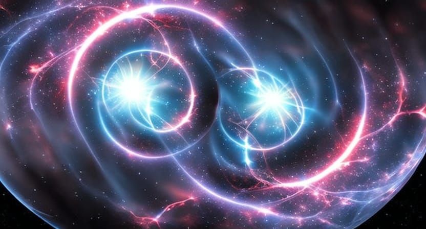 Spiral Galaxy in Crystal Sphere: Fantasy Concept Art