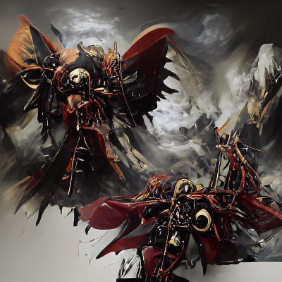 Fulgrim Daemon Prince Warhammer 40K Poster Art