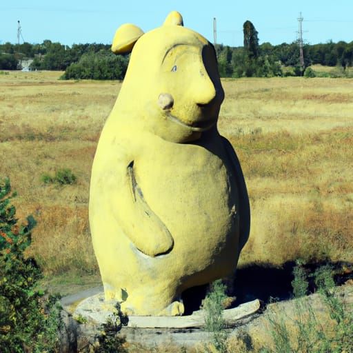 Uncanny Abandoned Winnie the Pooh Monument