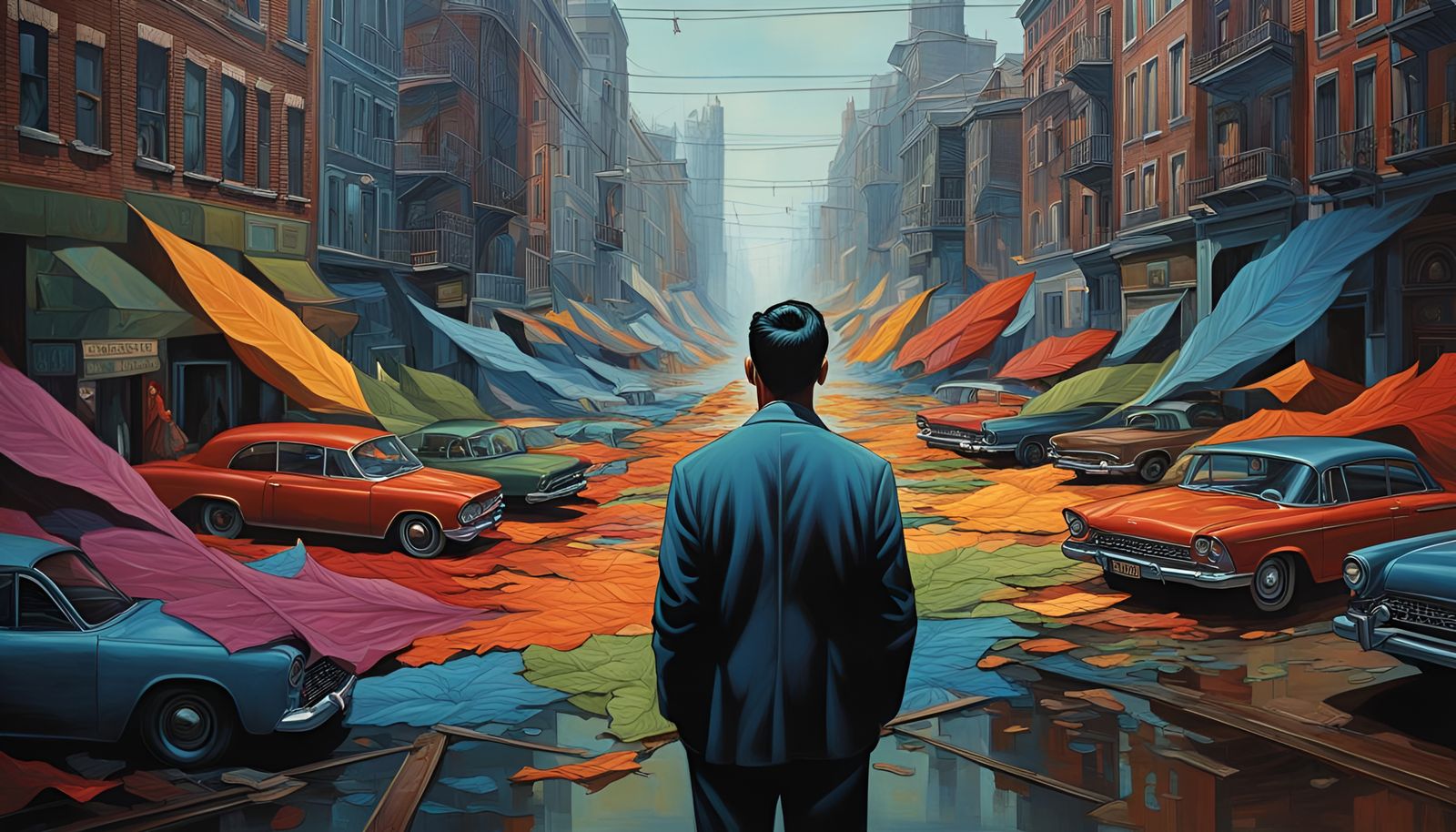 No one knew why the giant leaves fell, but this man was somehow responsible.