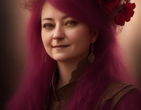 Hyperrealistic Portrait of a Young Girl in HDR