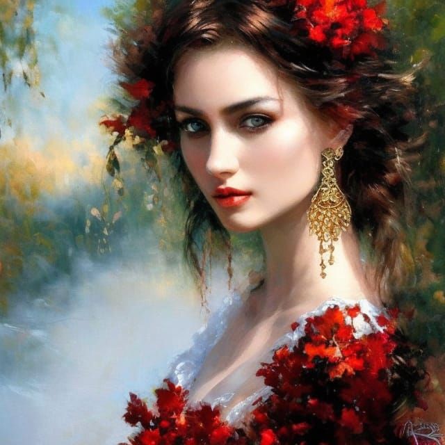 Modern Russian Girl, in Royo Style