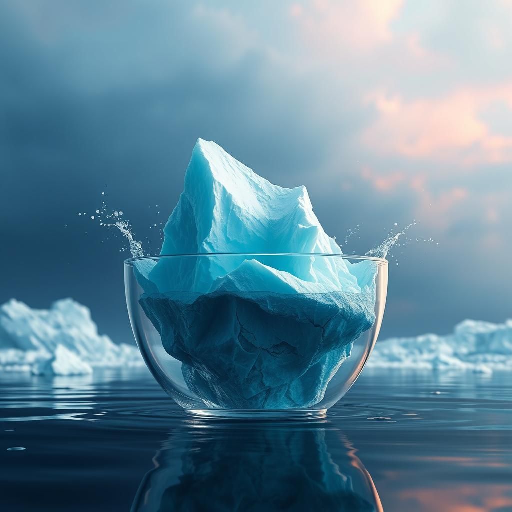 Iceberg in Teacup: Detailed Matte Painting