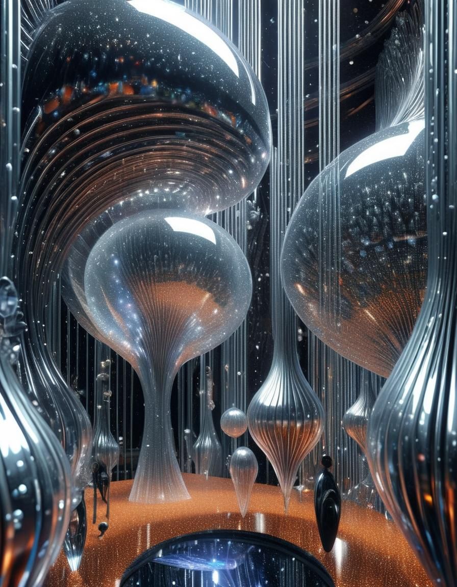 Exquisite Alien Life Forms in Surreal Biological Style