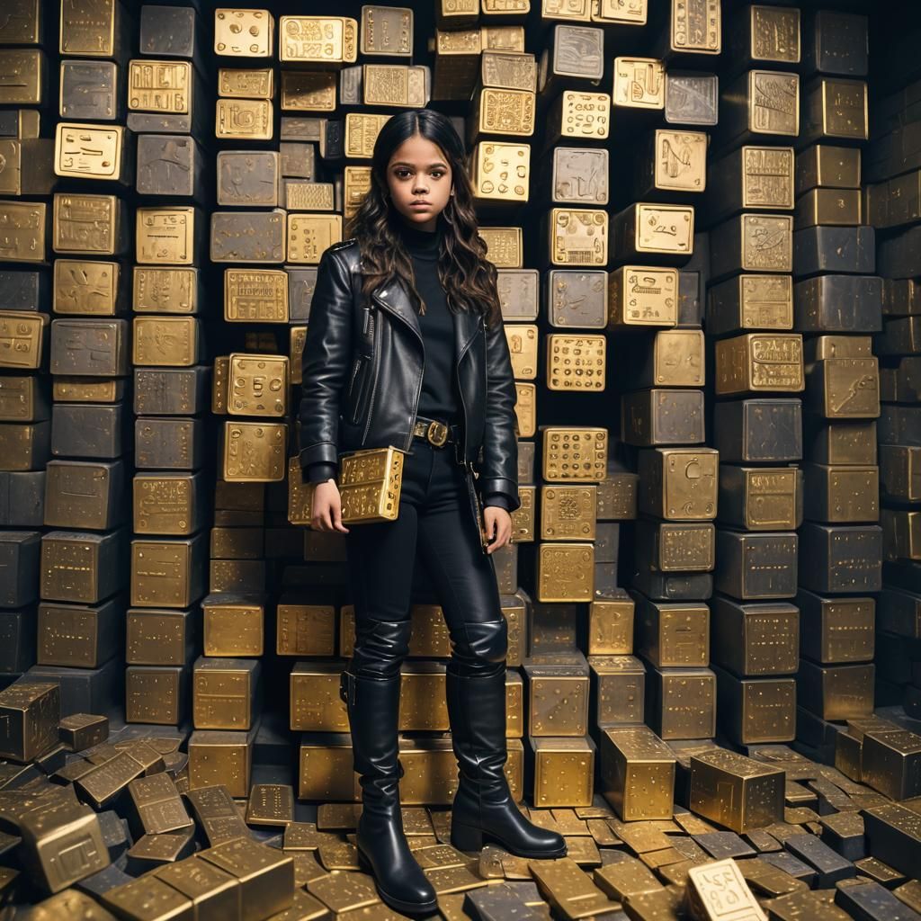 Jenna Ortega as Queen of Boots in Gold Vault