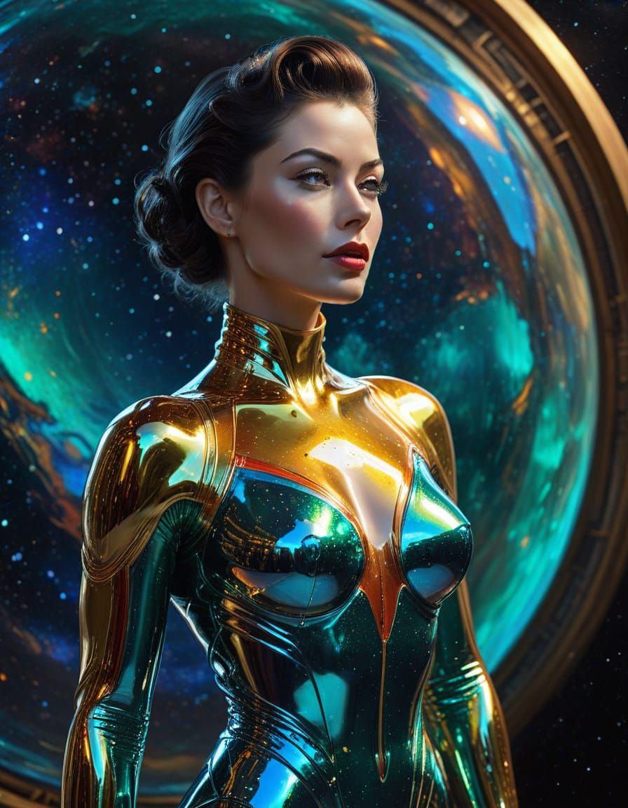 Glamorous Ava Gardner on an Alien World