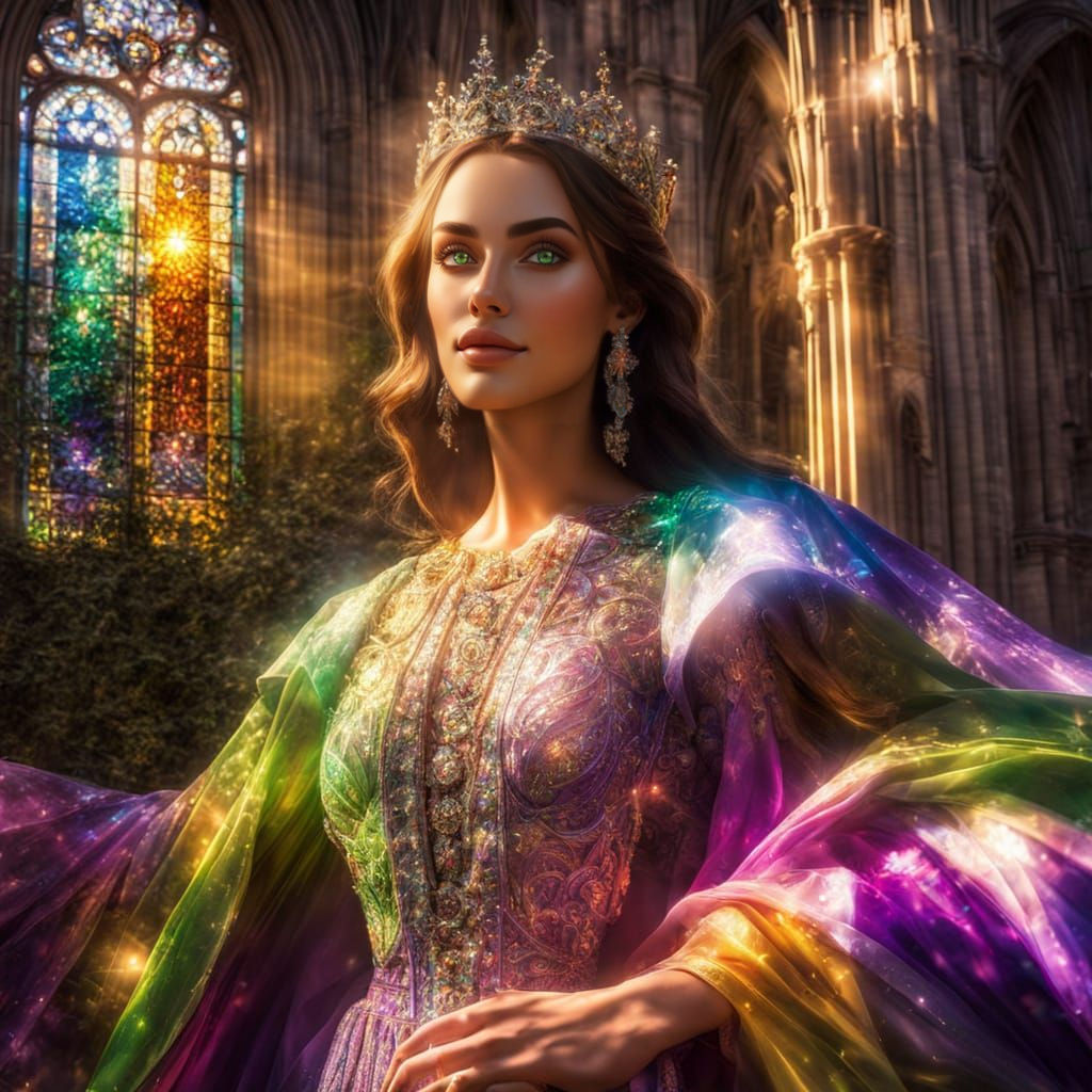 technicolour dream gown