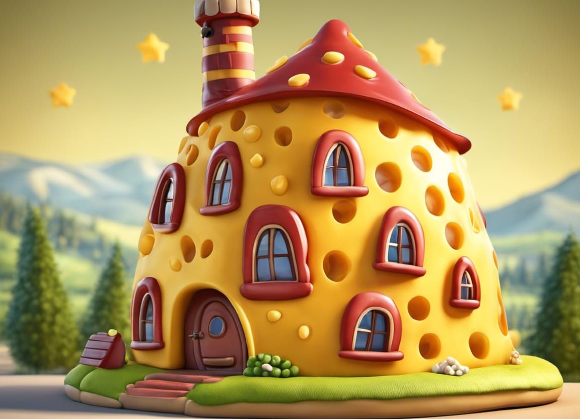 The Little Cheese House in the Village of Wormland