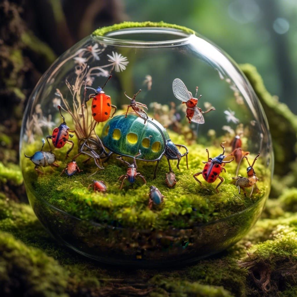 Enchanting Woodlife in Glass Orbs