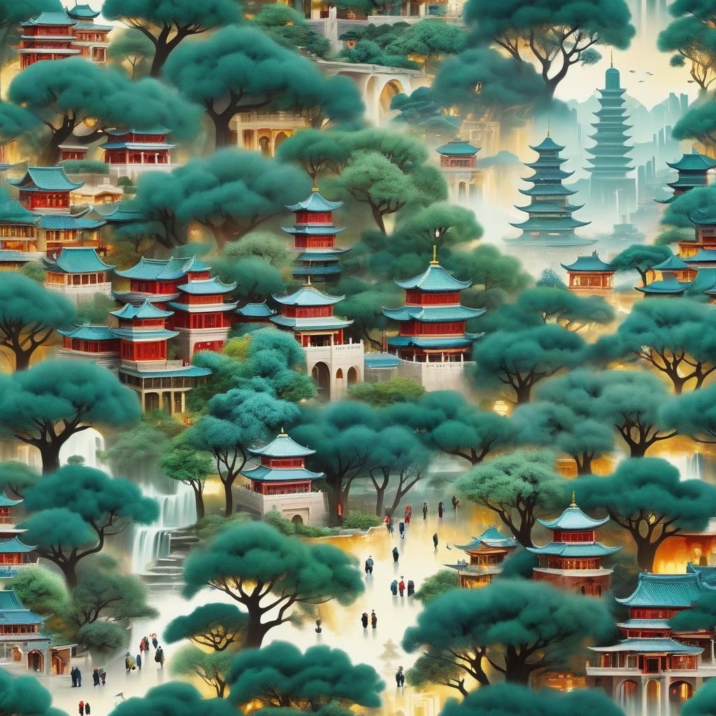 Magnetic Vision of a Vibrant Oriental City