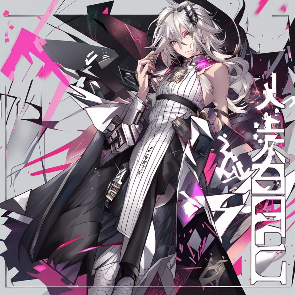 Text Art: Villain Heroine with Revice Driver