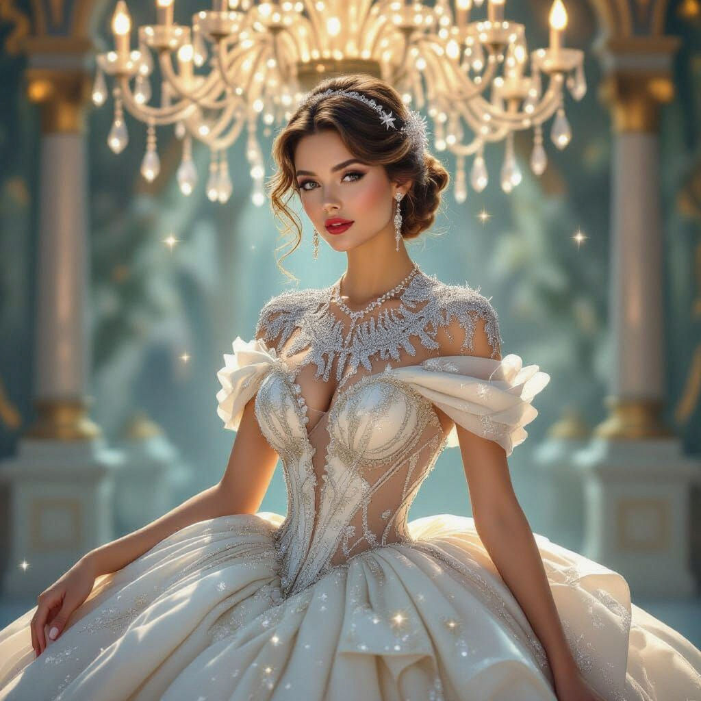 Shimmering Cinderella at the Ball