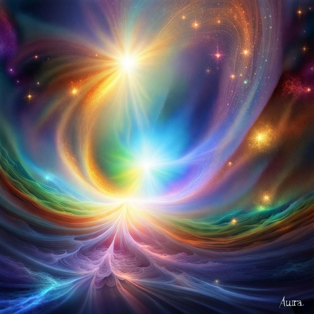 Mythical Being in Space: Digital Graffiti Art