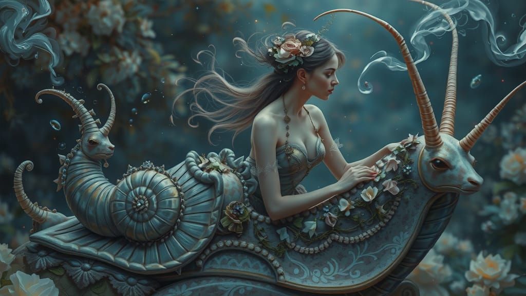 Ethereal Being Torn Asunder by Turbulent Emotions in Express...