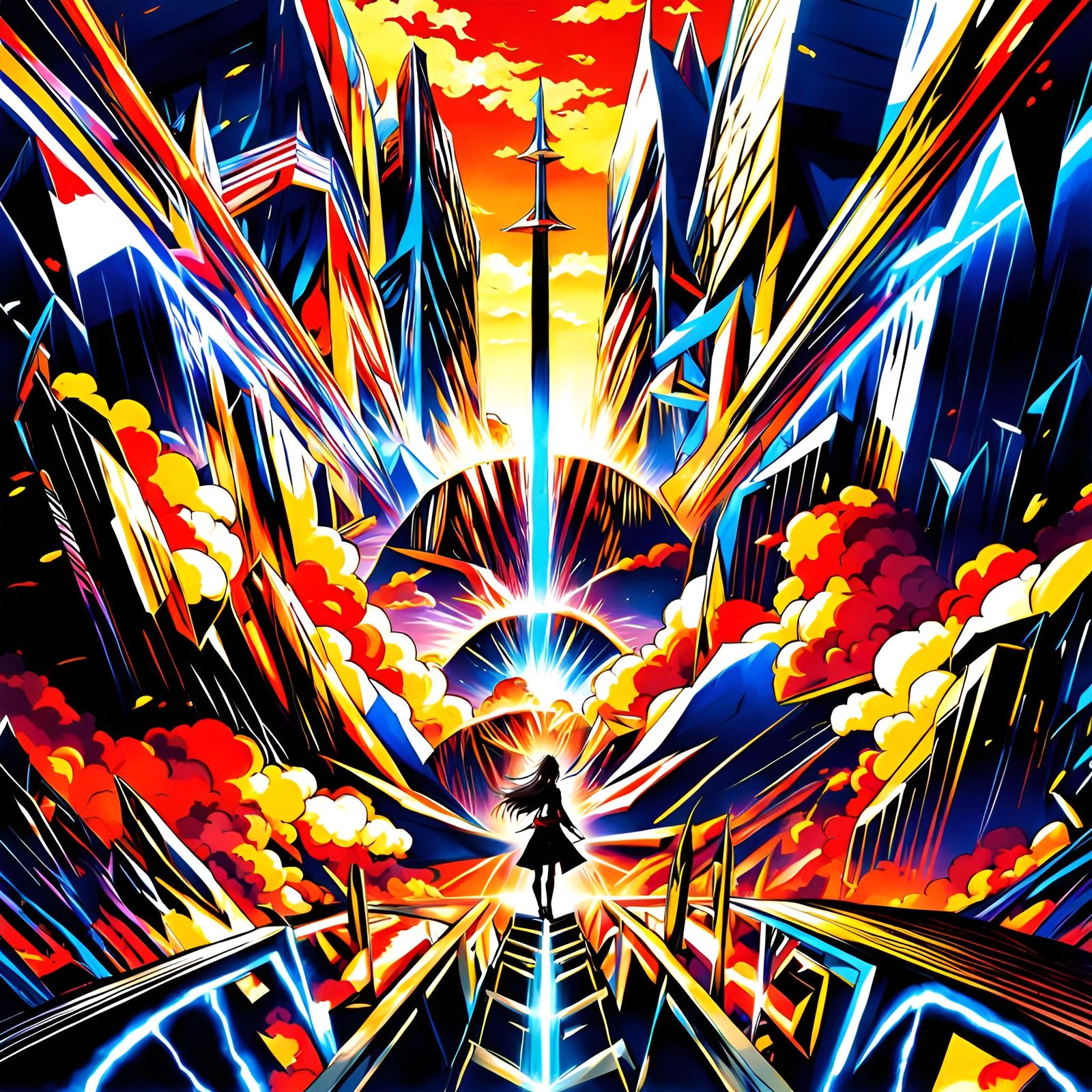 Anime Album Cover Art: Ascend the Divide