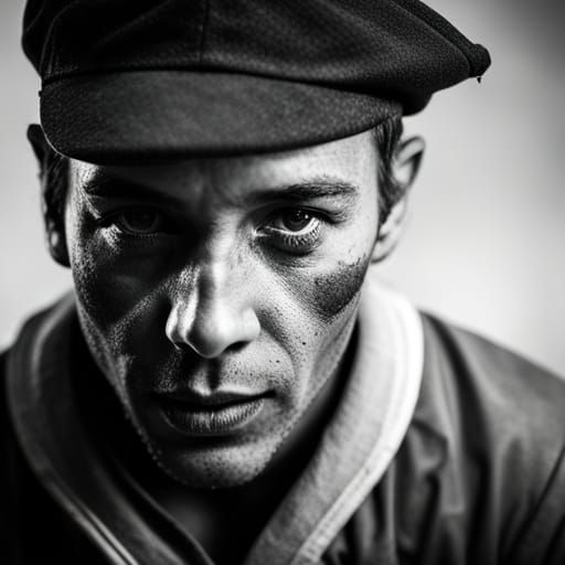 Sepia Photo of Napoleonic Soldier Playing Rugby