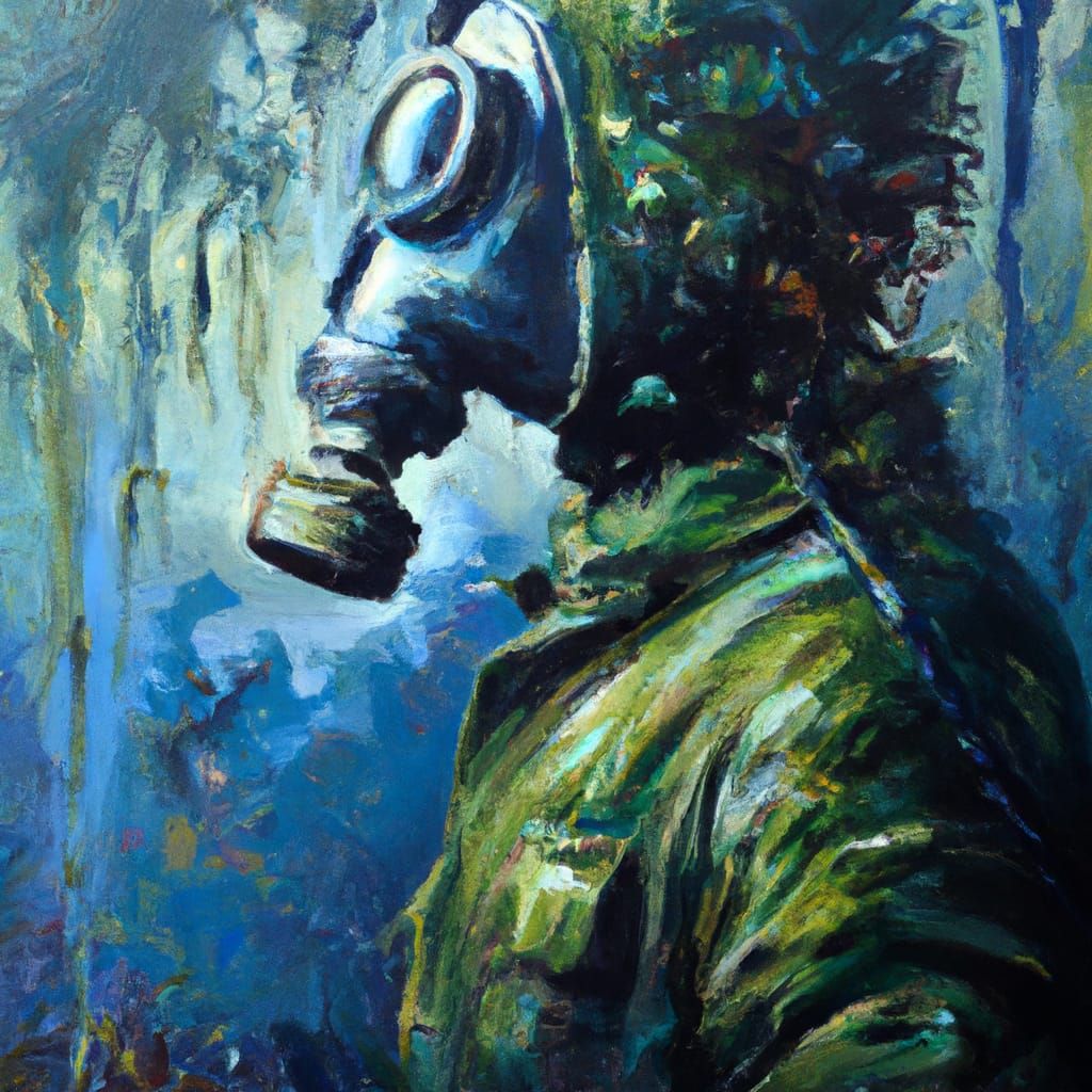 Hyperrealistic Undead Army in a War Zone