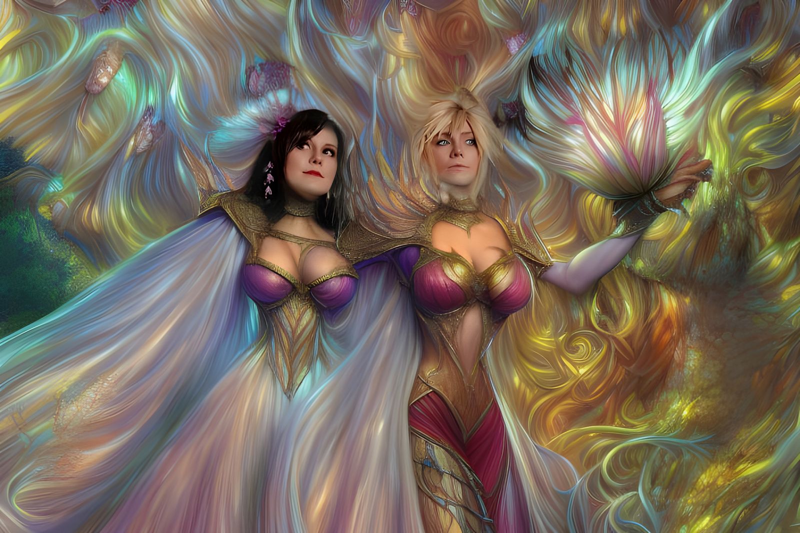 Sensual Portrait in Hyperdetailed Ghibli Style