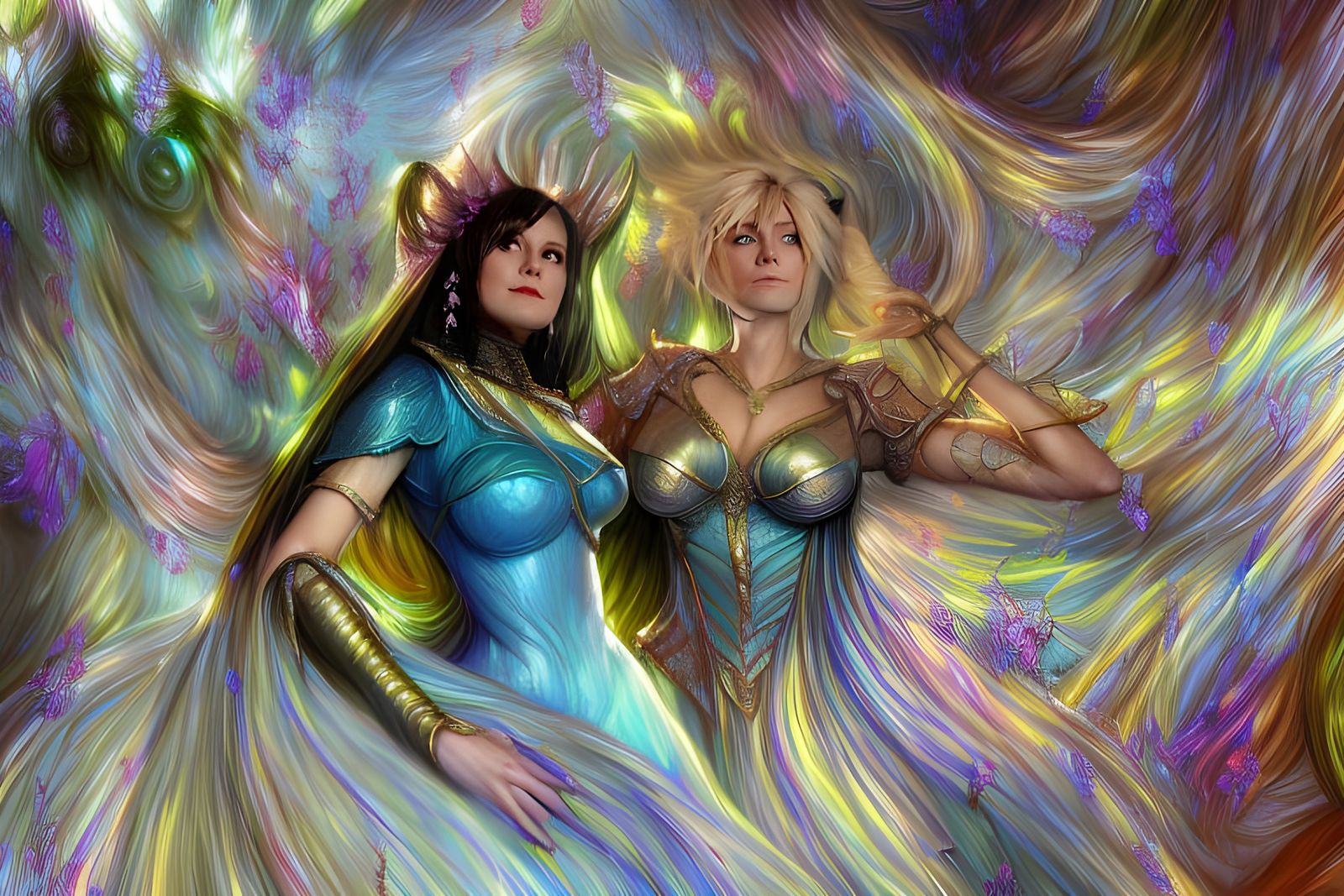 Sensual Portrait in Hyperdetailed Art Style