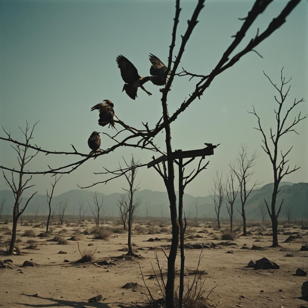 Dramatic Cinematic Still of Longing and Unfulfillment