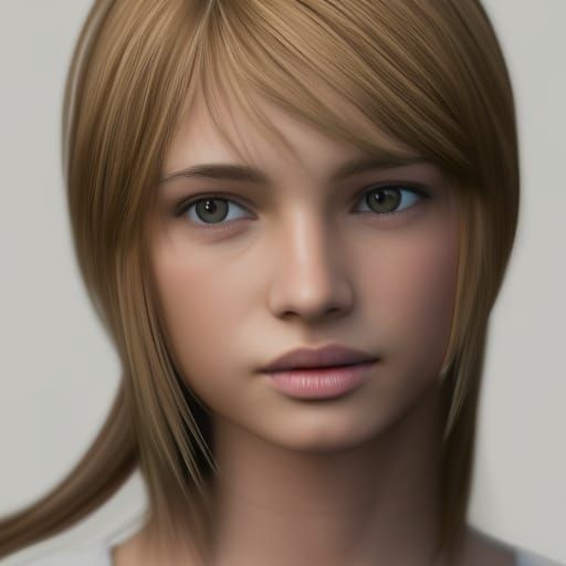 Photorealistic Portrait of a Pretty Woman