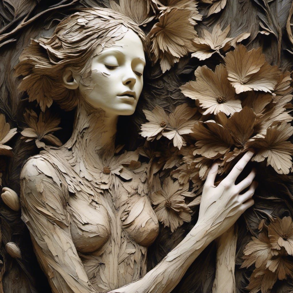 Eerie Garden: Pyrography and Textile Art