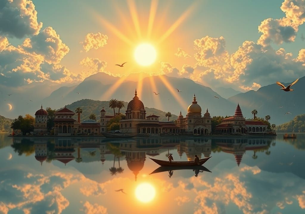 Antediluvian India: A Vivid 3D Surreal World