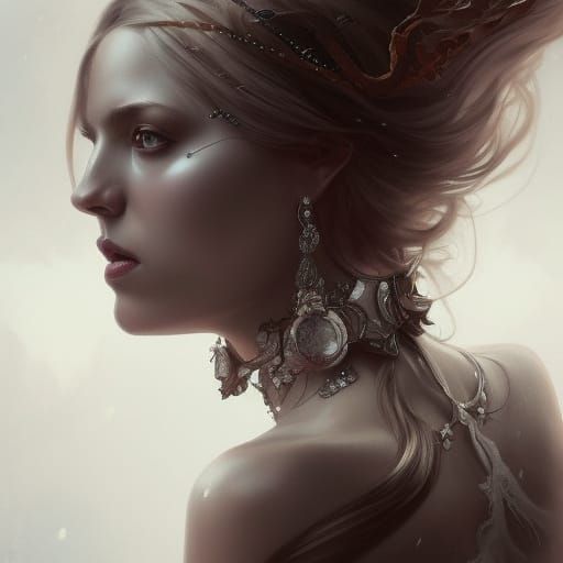 Dark Princess of the White Reign: Detailed Portrait