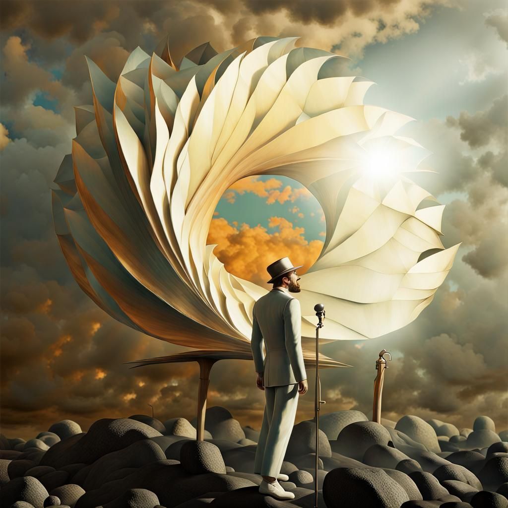 Fantastical Abstract Art with Sunshine Rays