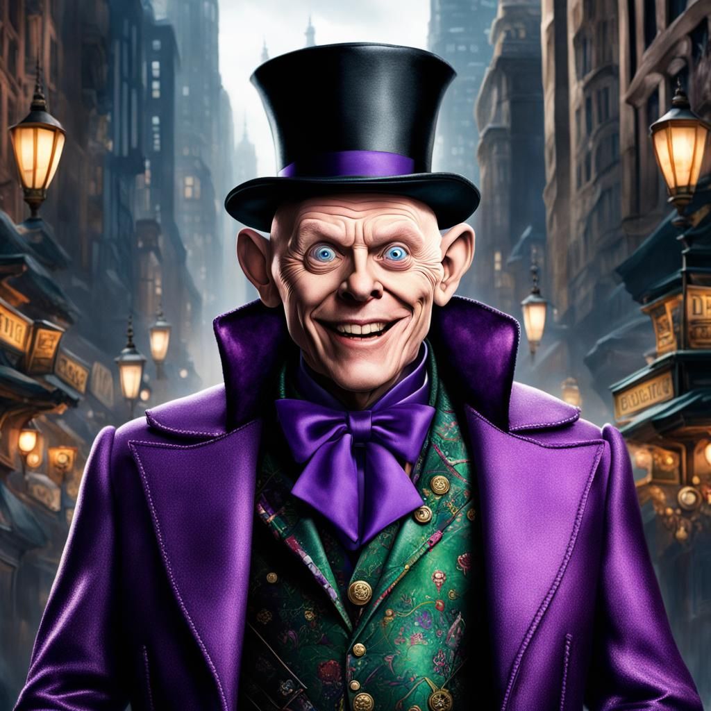 Mr. Mxyzptlk in Metropolis Day Background