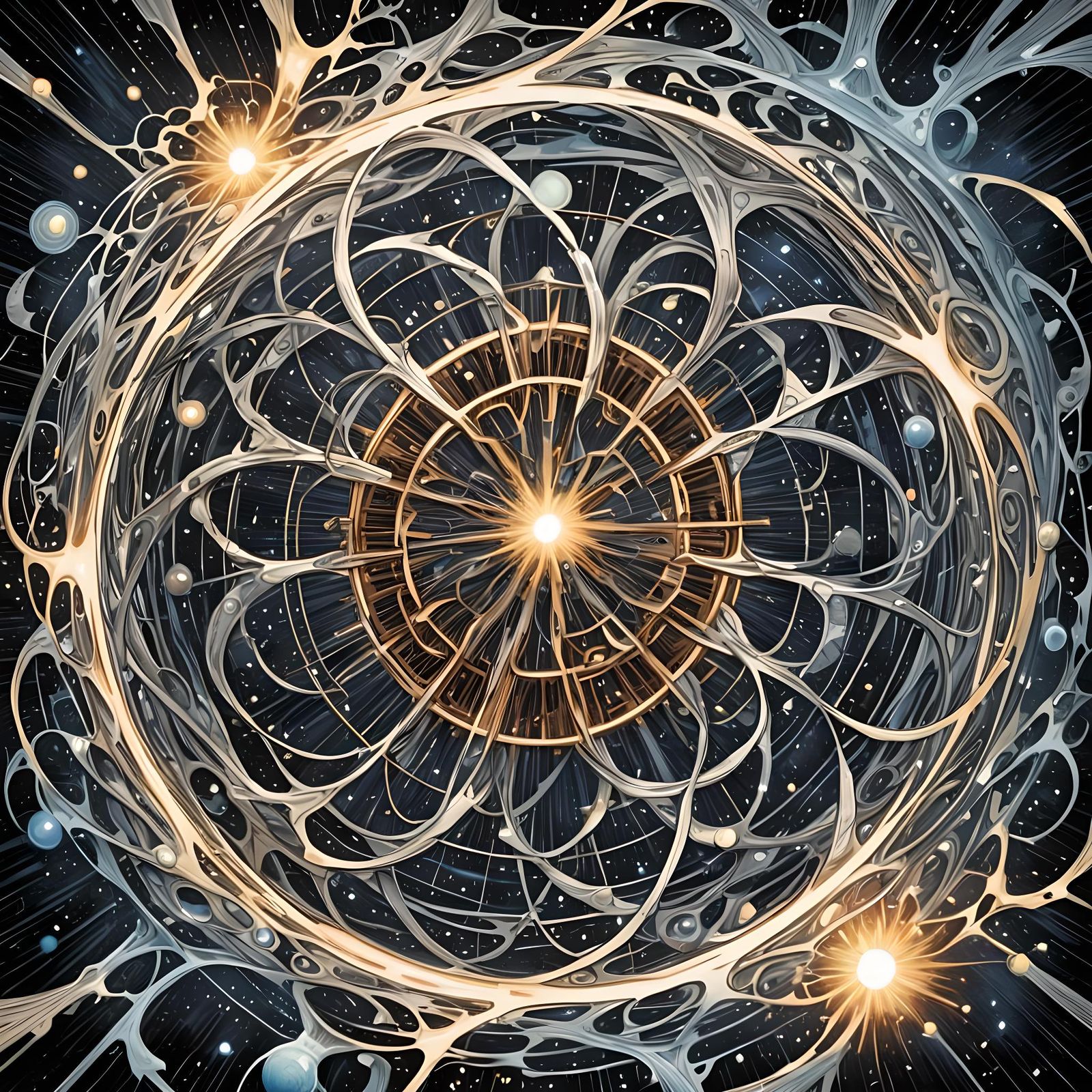 Dipolar Magnetic Field in Comic Book Art Style