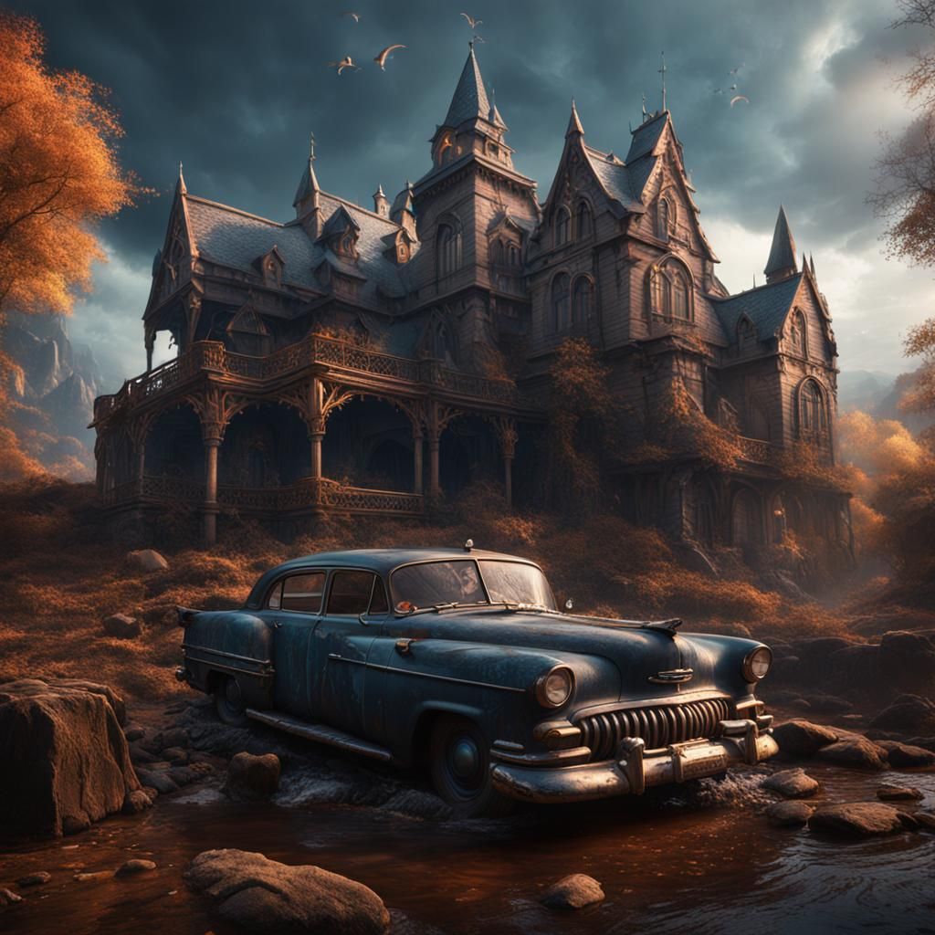 Fantastical Supernatural Landscape in Deep Color