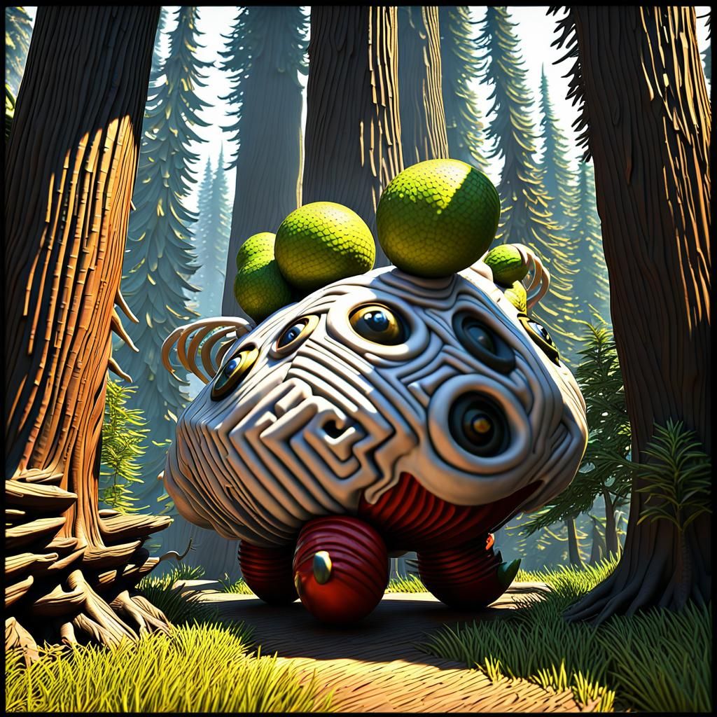 Forest Creature in Detailed Digital Painting Style