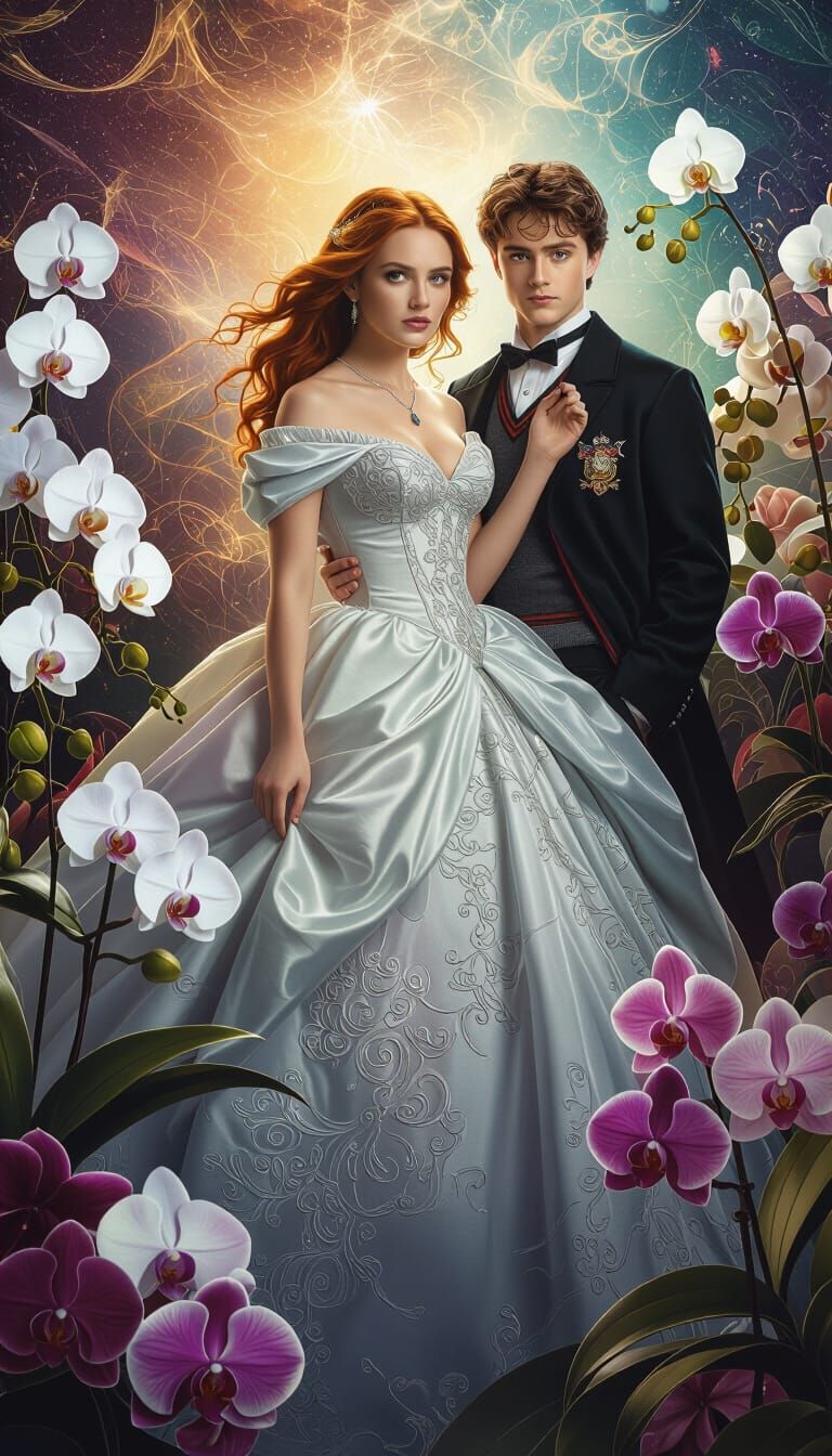 Ginny Weasley and Harry Potter in Cosmic Ball