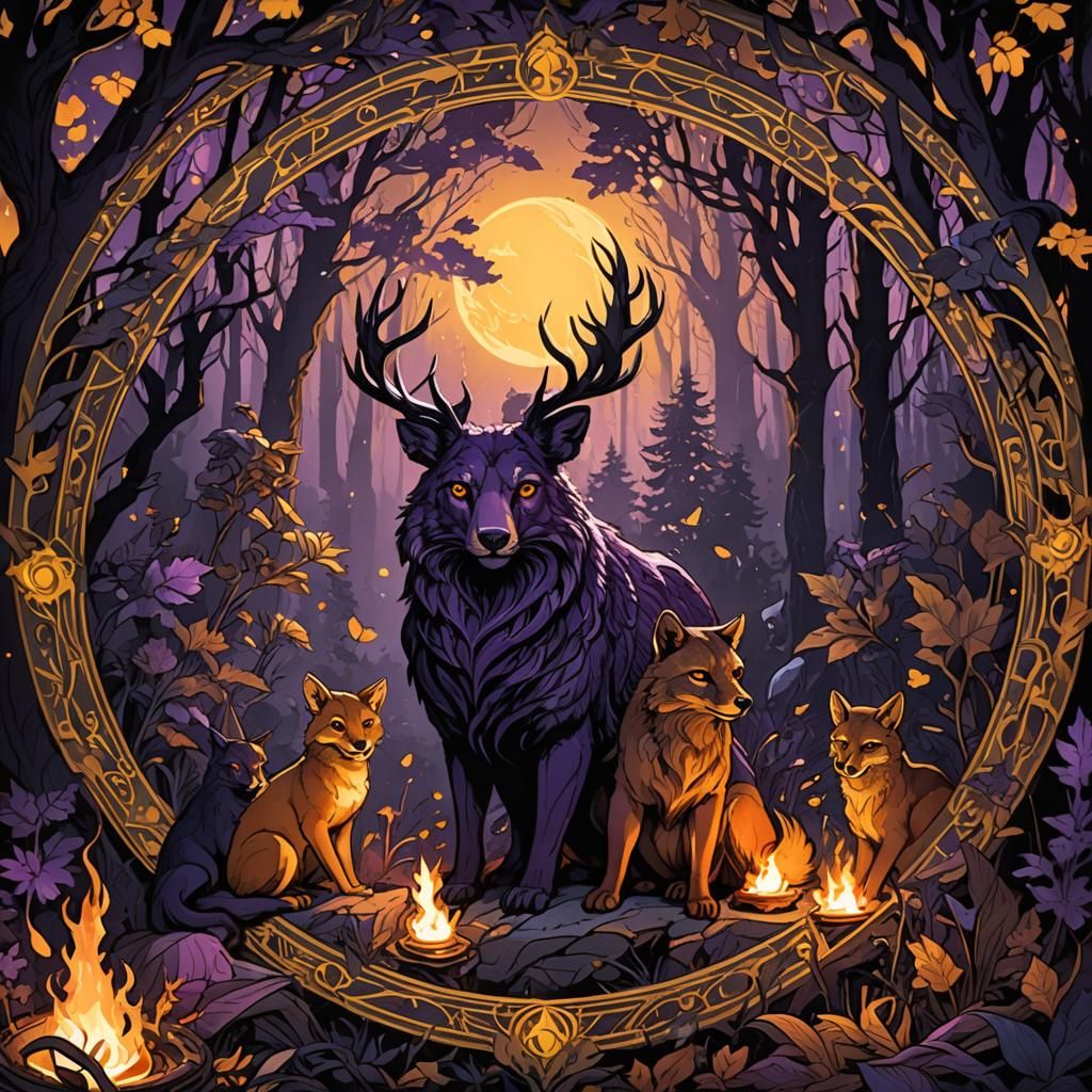 Enchanted Forest Animals Tell Shadow Story