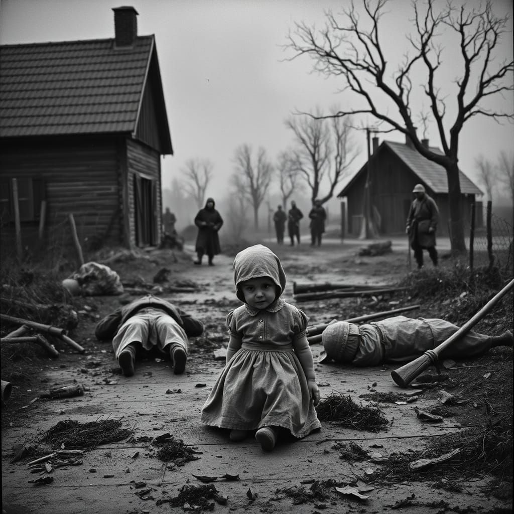 Grief in War-Torn Land: Expressionist Style