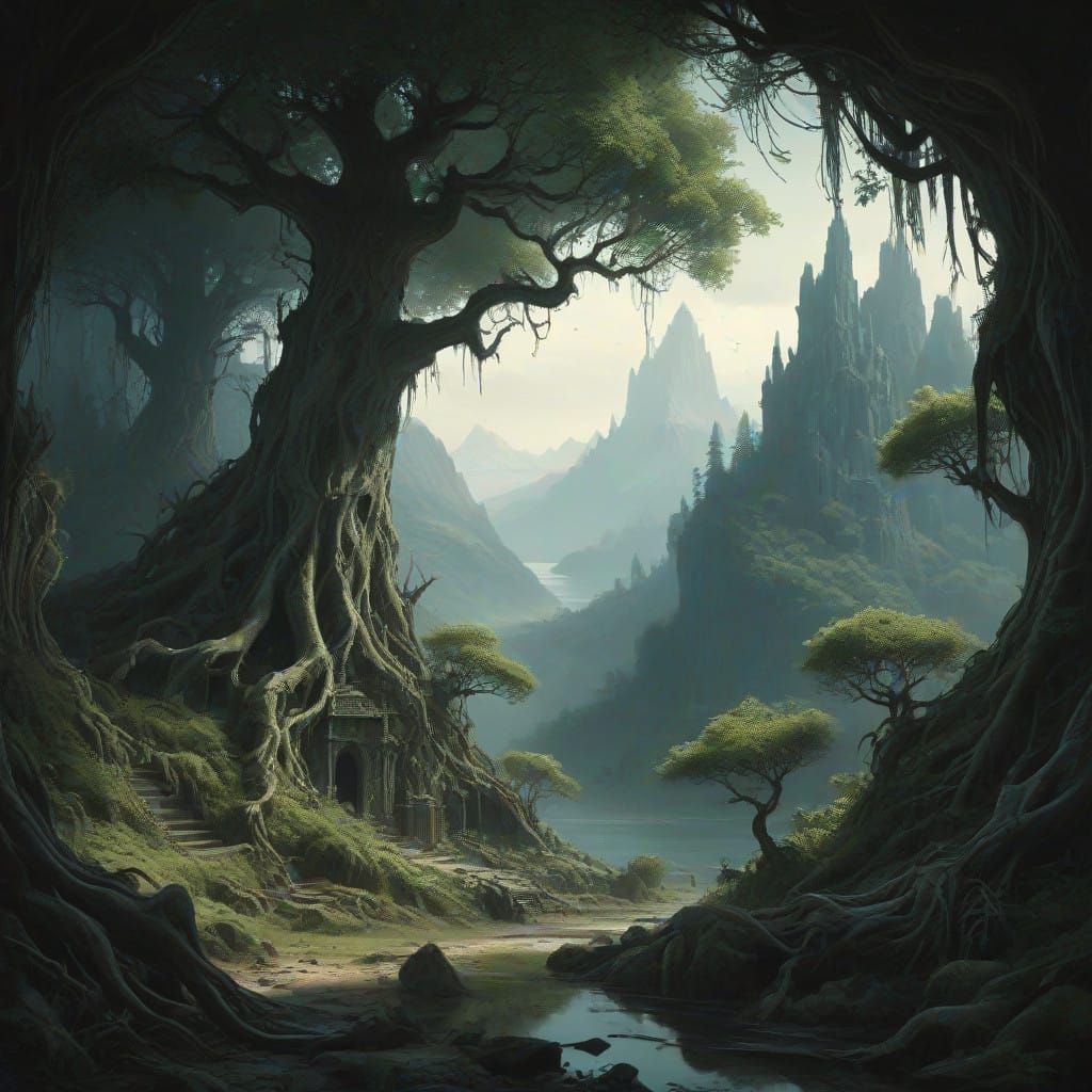 Ethereal Realms in Twilight Hush