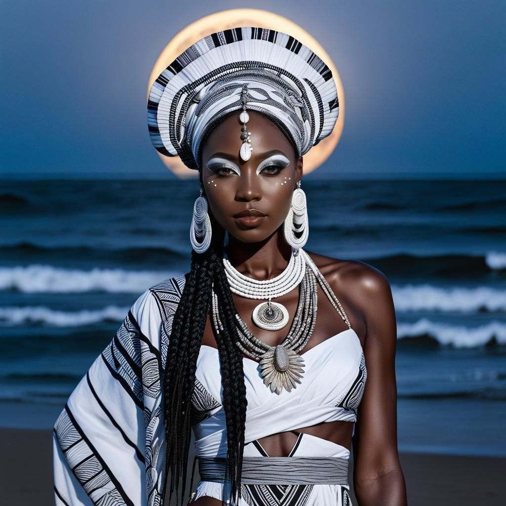 Gleti: Beninese Moon Goddess on the Beach