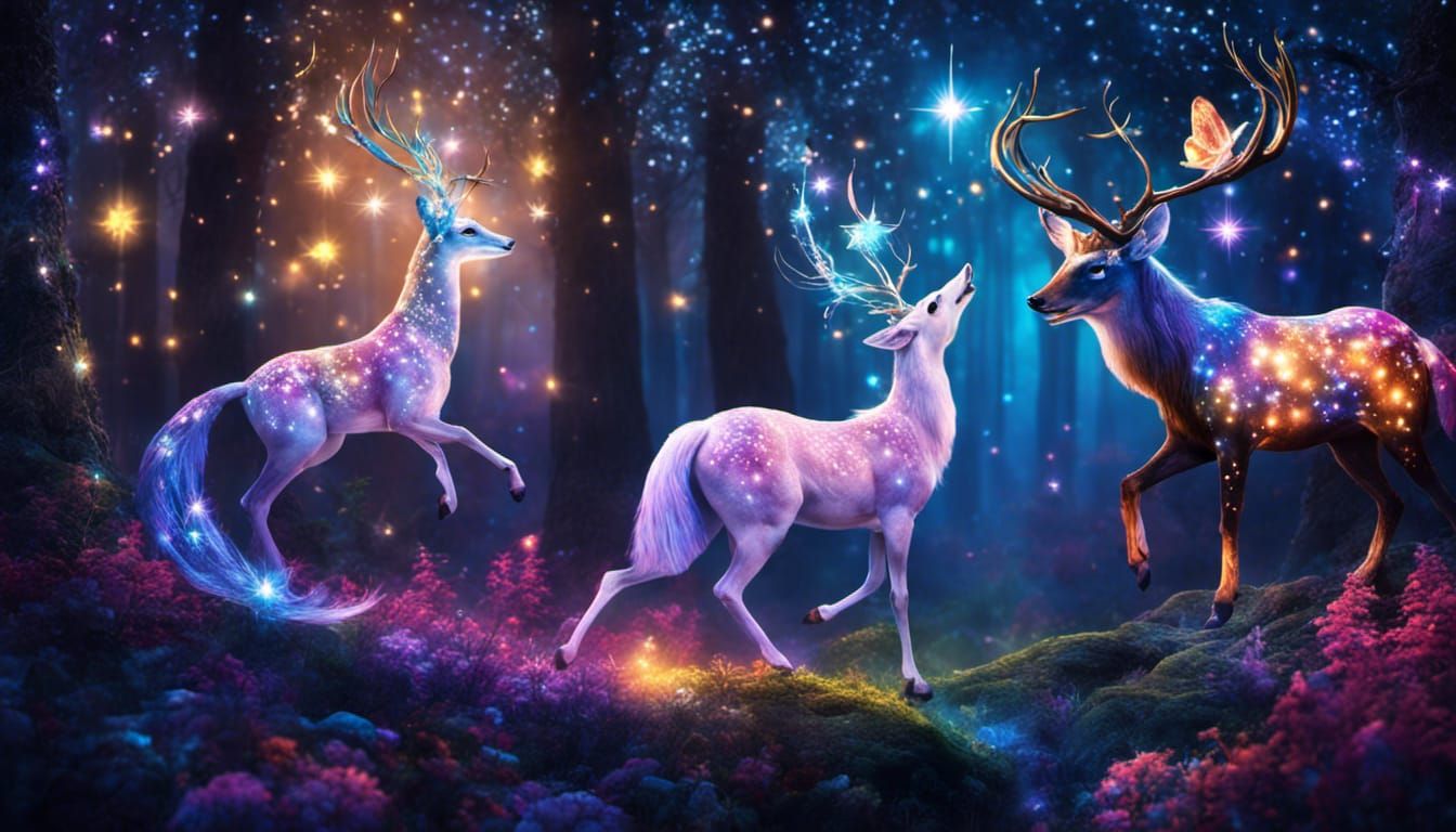 Midnight in the magical forest